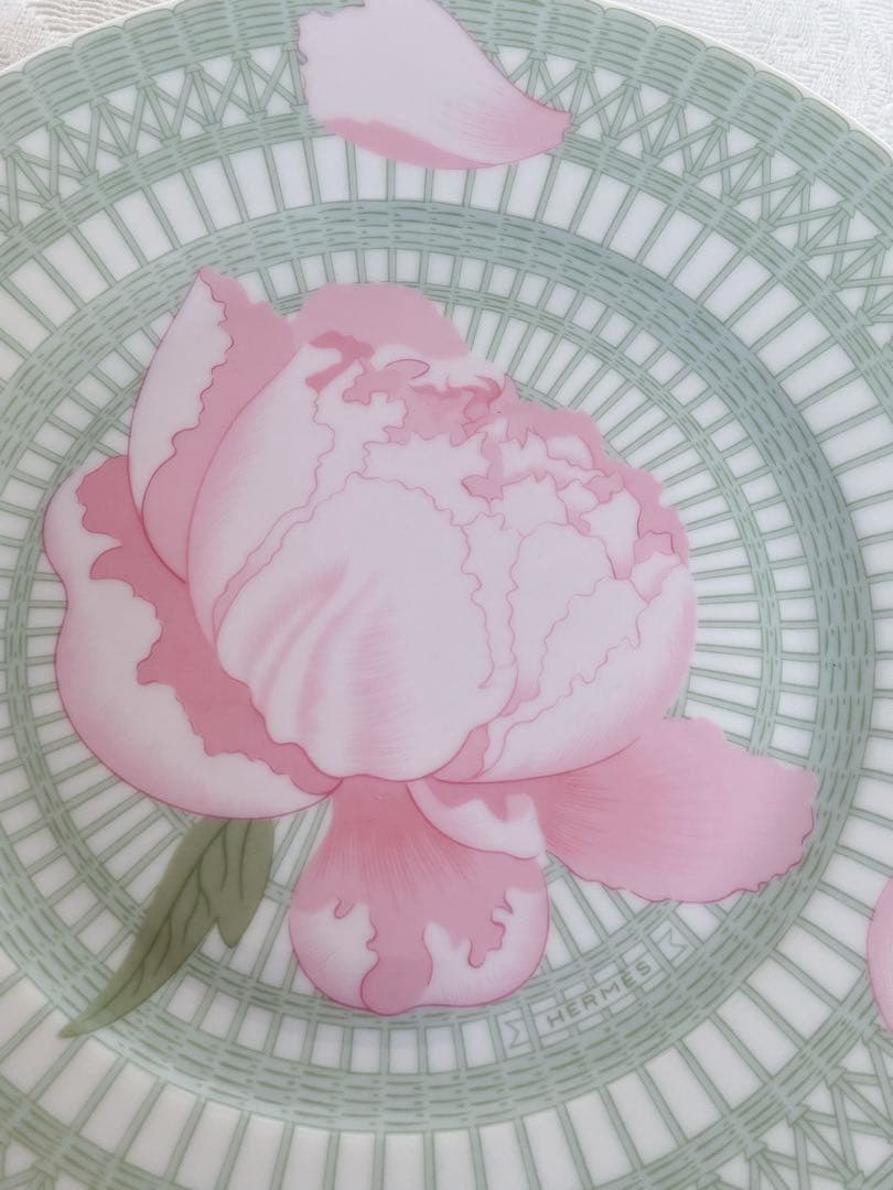 エルメス ピヴォワンヌ　芍薬　プレート　21.5センチ