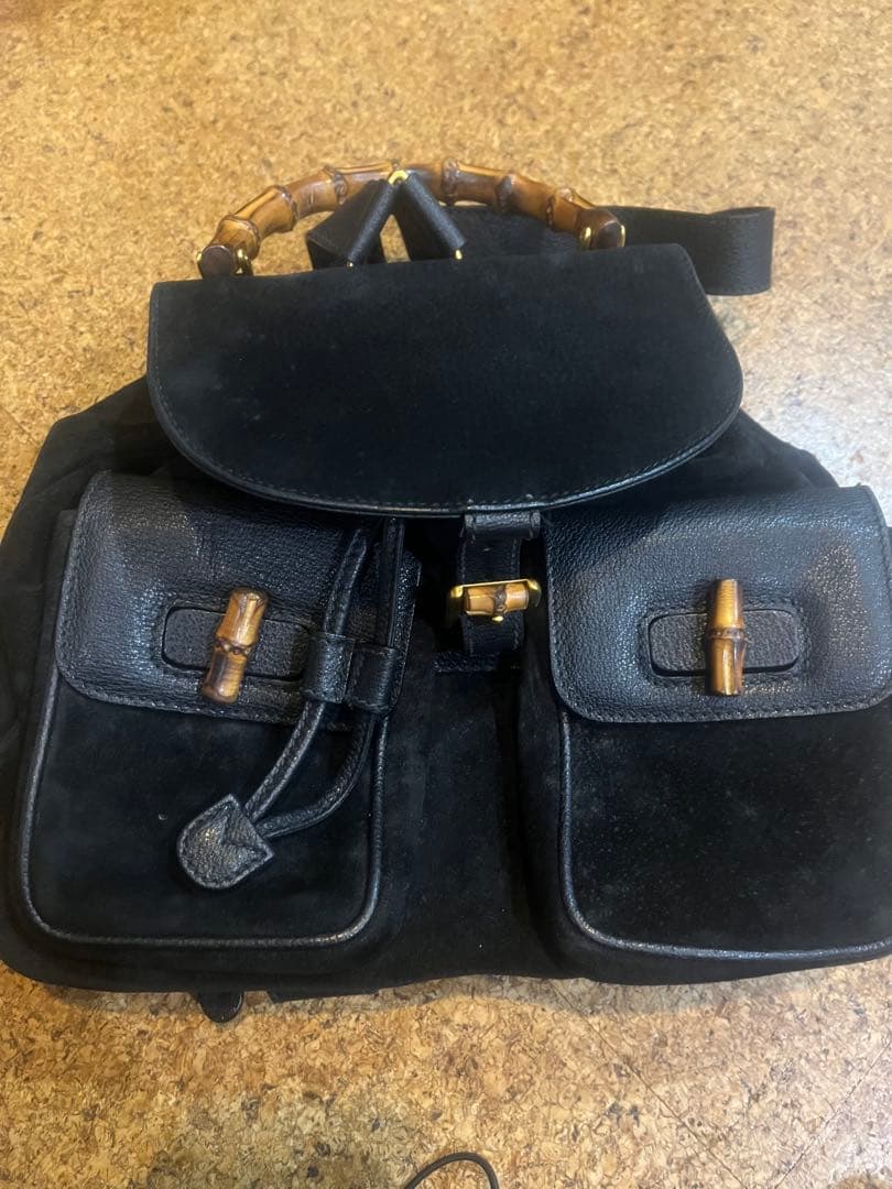 GUCCIバンブーリュック　ブラック