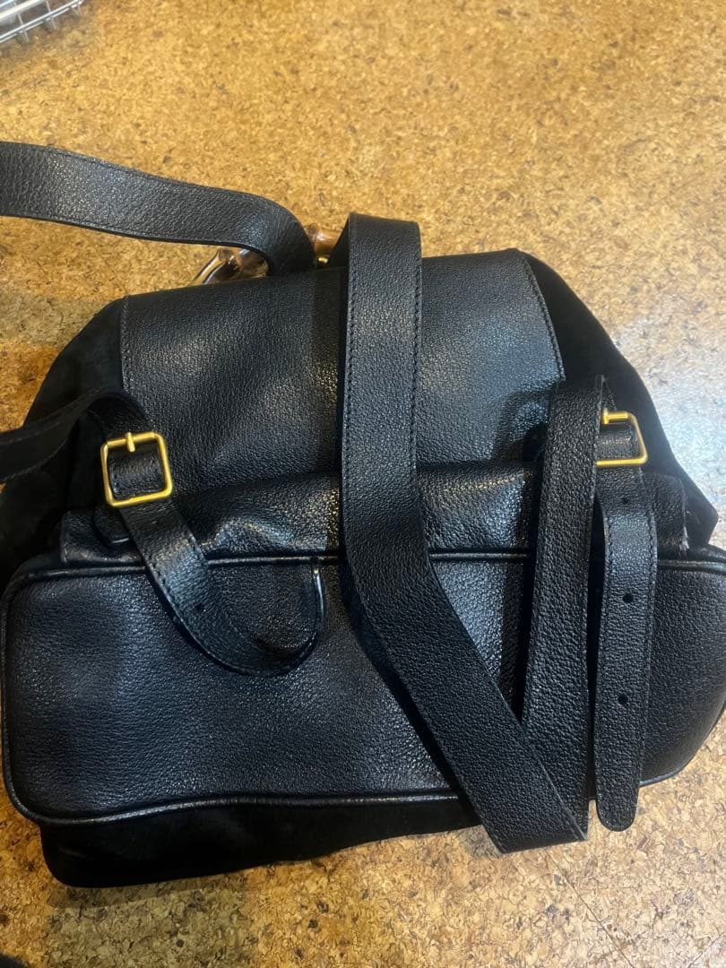 GUCCIバンブーリュック　ブラック
