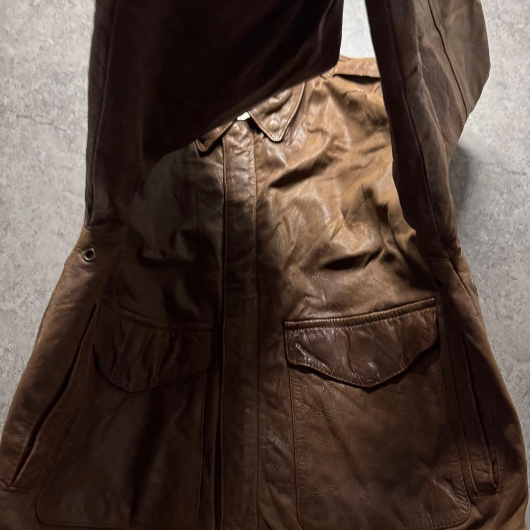 【90s vintage】フライトジャケット　A-2 ペイズリー　ボンバー　短丈