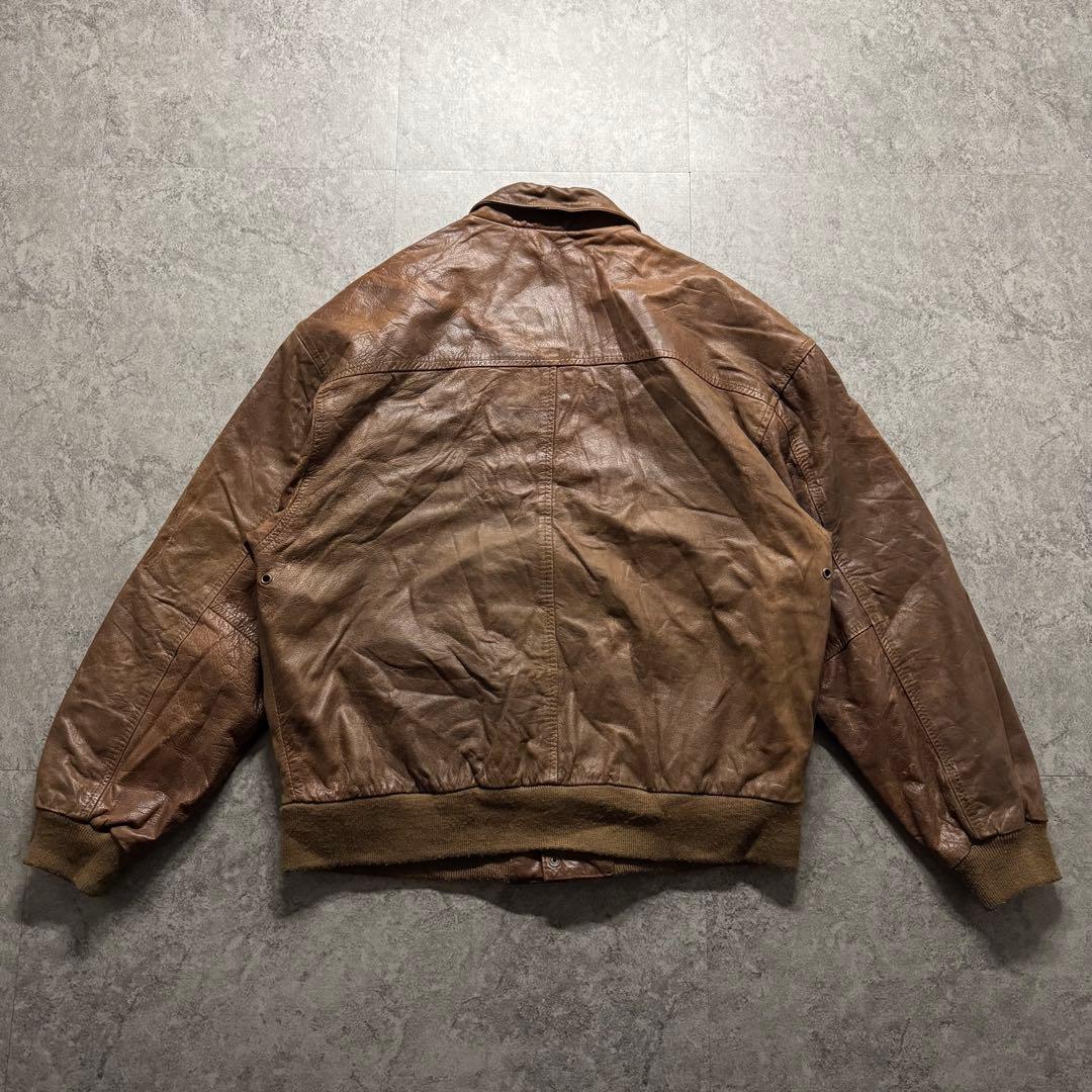 【90s vintage】フライトジャケット　A-2 ペイズリー　ボンバー　短丈