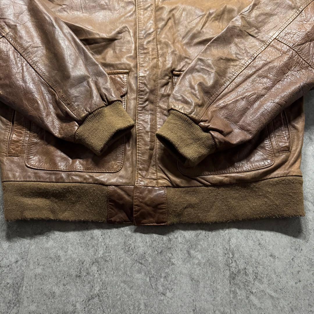 【90s vintage】フライトジャケット　A-2 ペイズリー　ボンバー　短丈