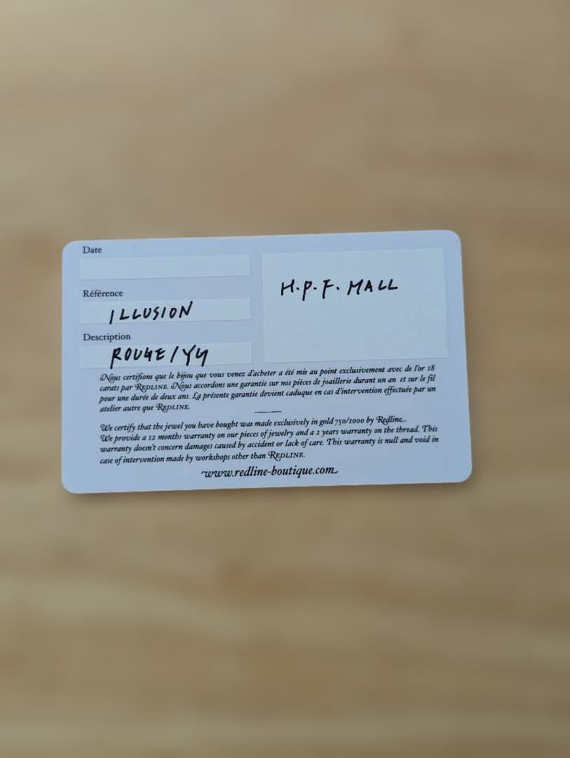 年内値下げ中 redline イリュージョンブレスレット　認証書有