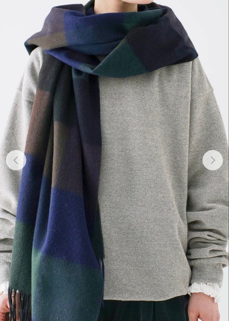 nest robe　TWEEDMILL チェック柄ウールストール