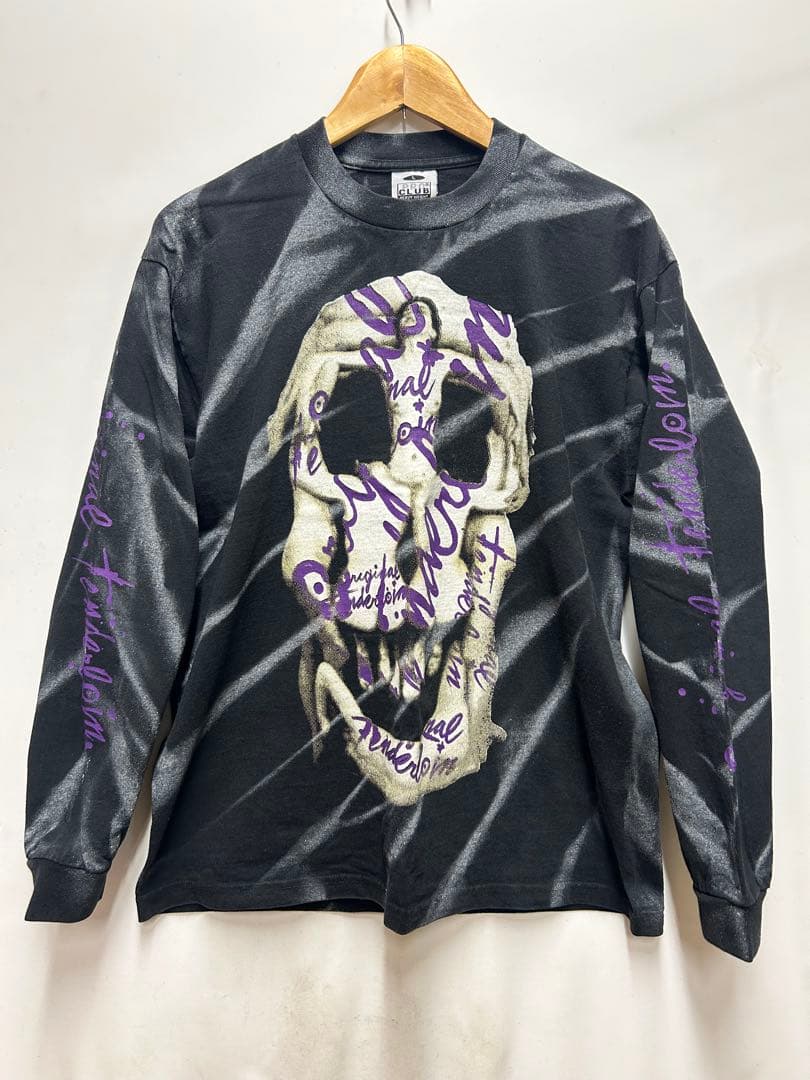 Tenderloin テンダーロイン　ダリ　スカル　ロングスリーブTシャツ