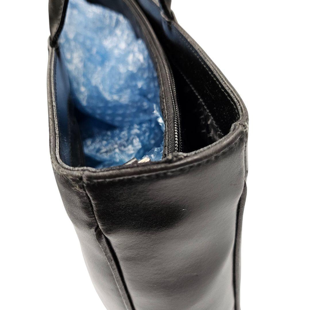 美品　FURLA　サフィアーノレザー　トートバッグ　A4可 ブラック　2way