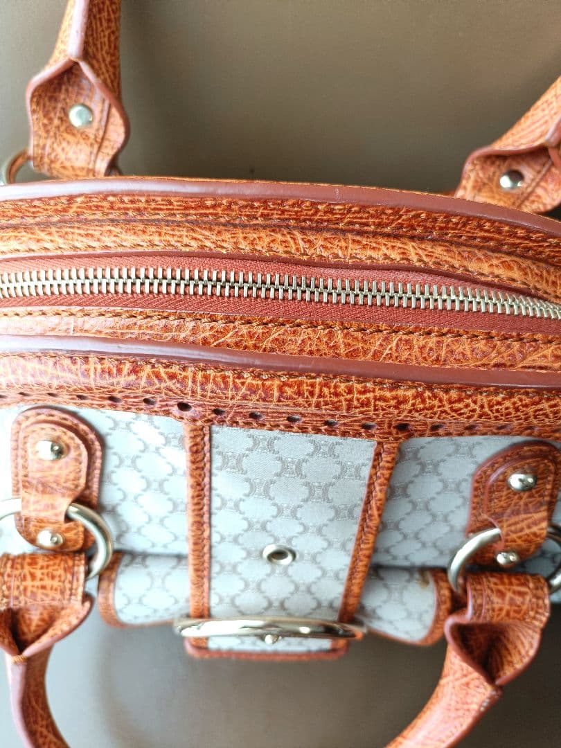 CELINE セリーヌ マカダム バッグ ヴィンテージ ミニボストン 正規品