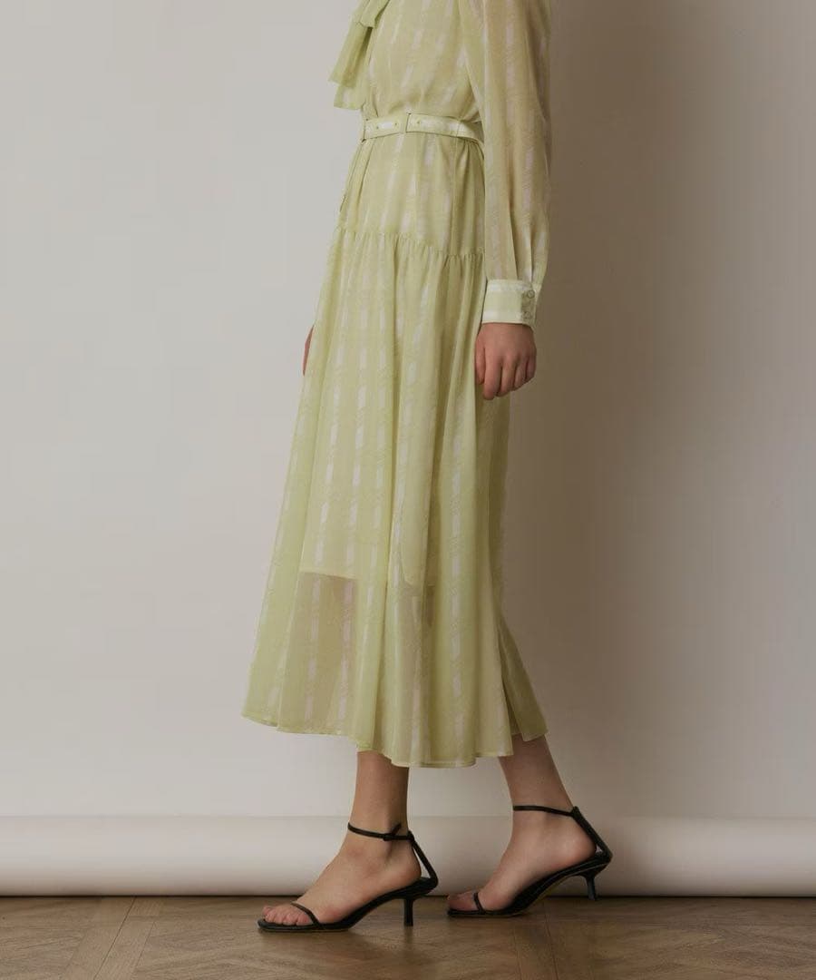 グレースコンチネンタル　ハートストライプワンピース38サイズ