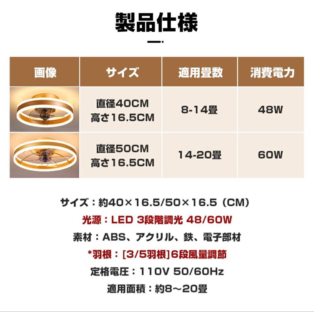 【ジャンク品】LED調色シーリングファン 8〜20畳対応