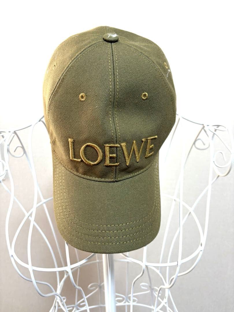 LOEWE オリーブグリーン ベースボールキャップ S/M