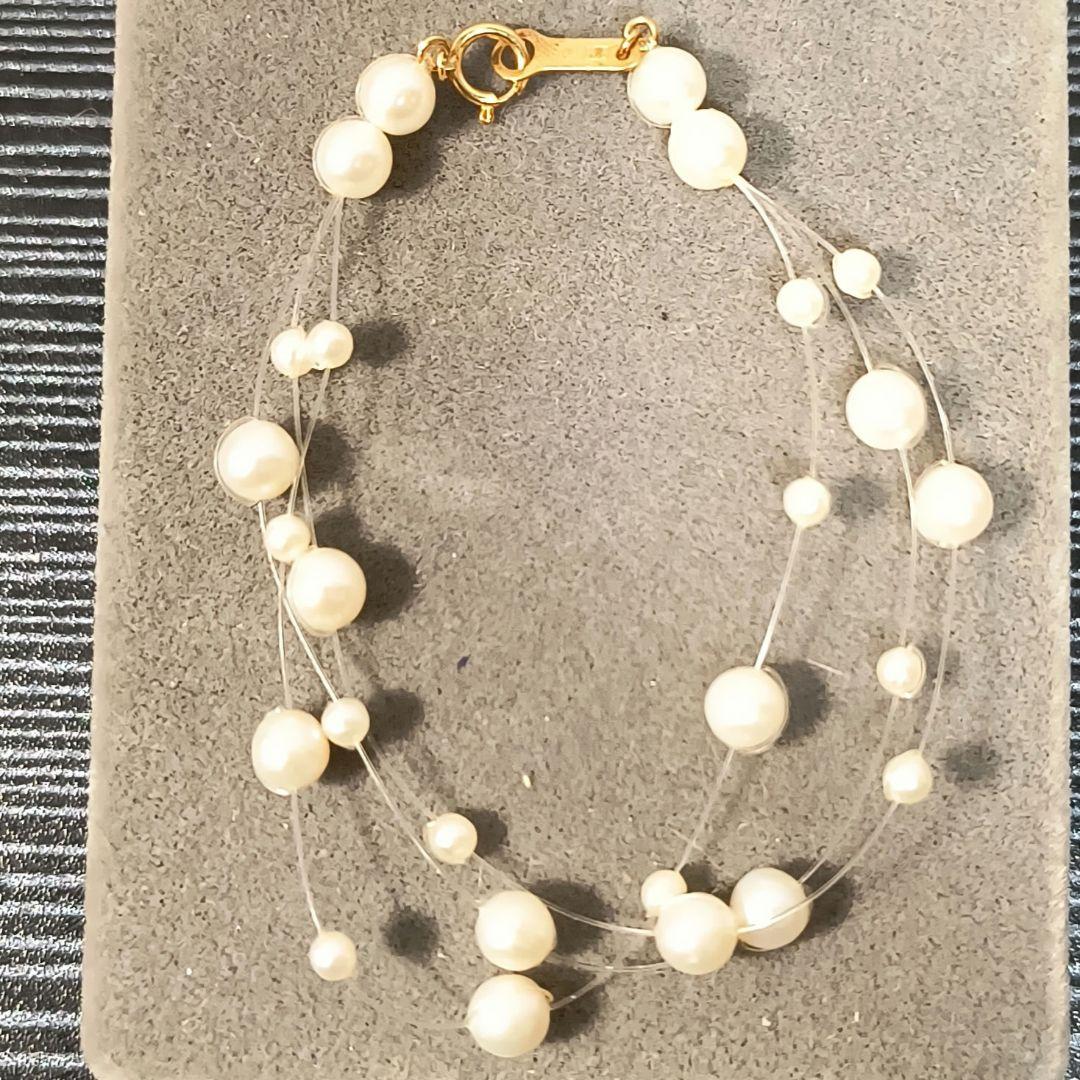 も*ん様 田崎真珠　ブレスレット　K18 三連