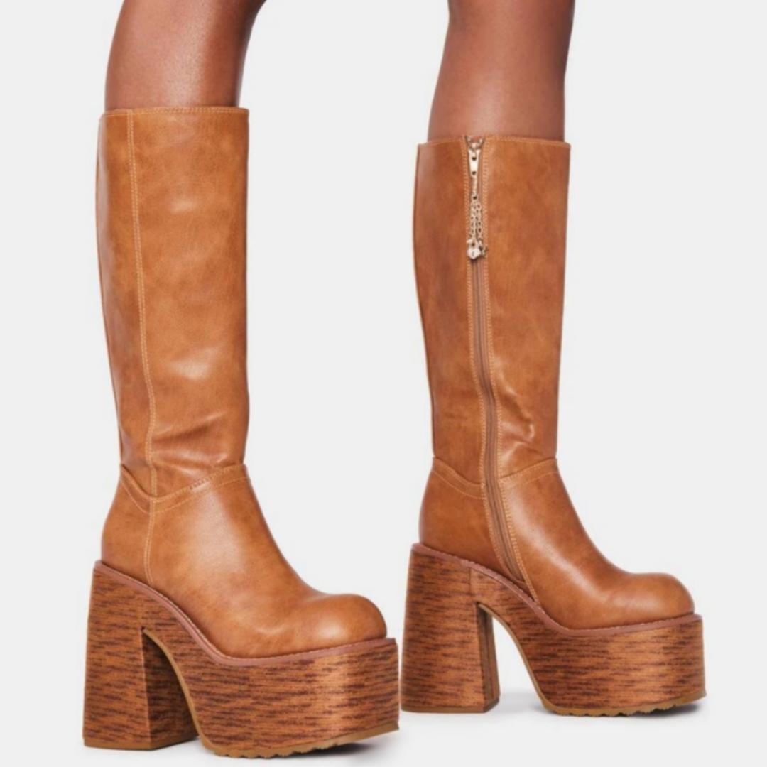 DOLLSKILL BRATZ ブラッツ 厚底 ブーツ ブラウン 茶色 ヒール