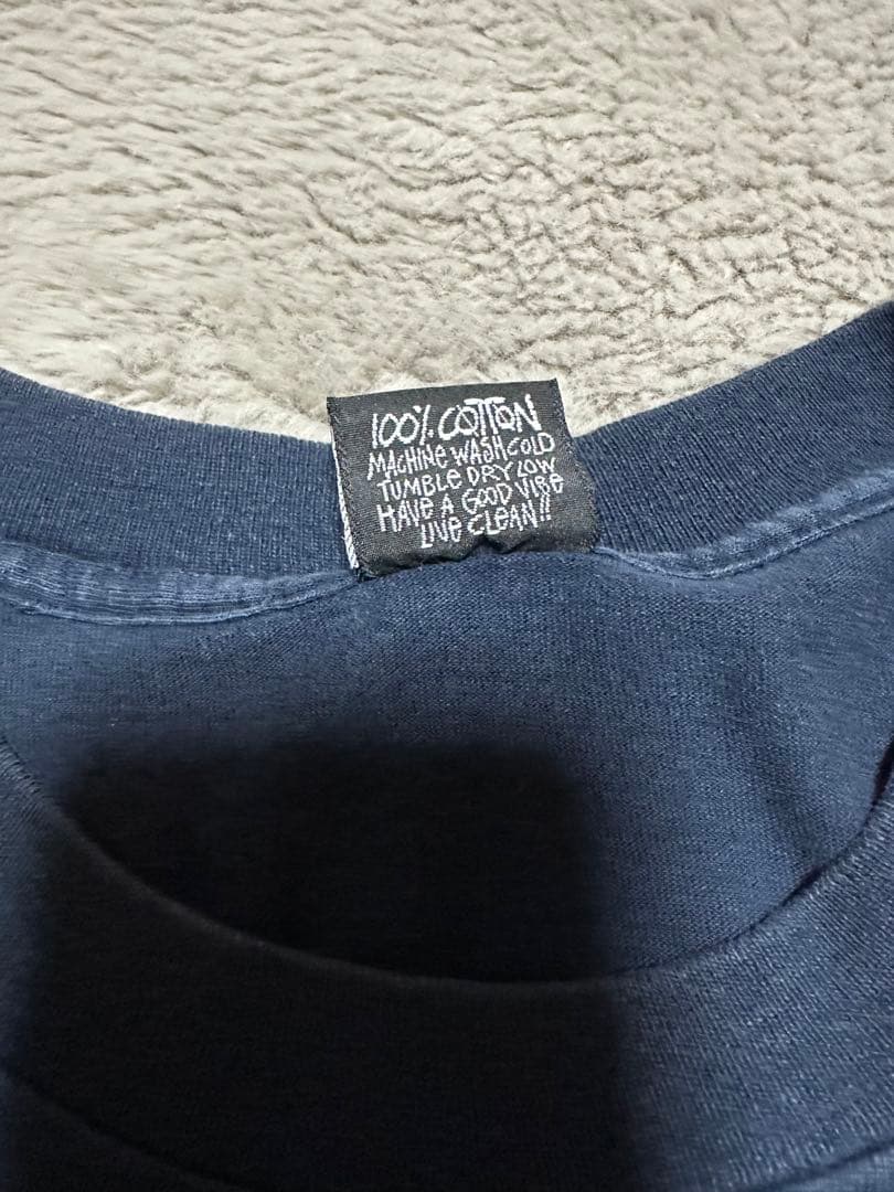 希少　Stüssy ネイビー 長袖カットソー　XLサイズ