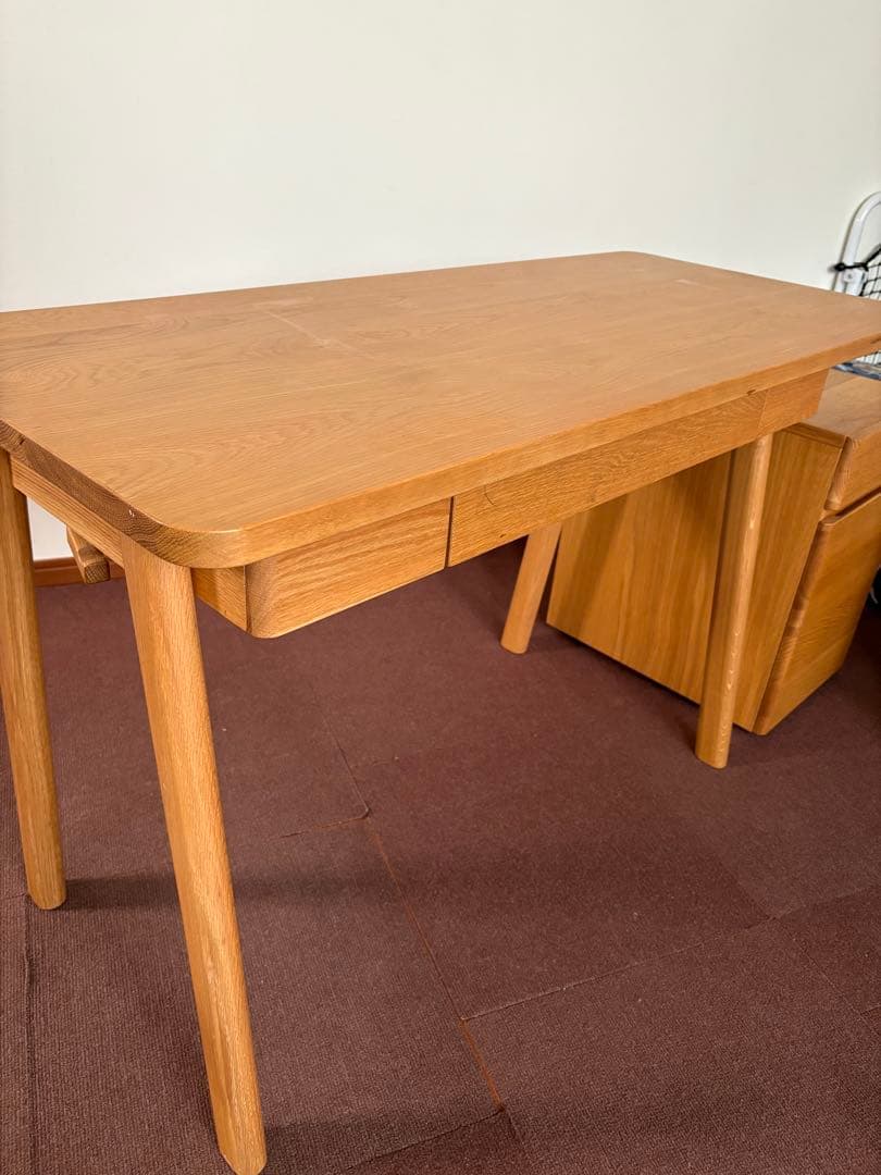 【価格更新】アクタス　サークルデスクオーク（チェストは別出品）