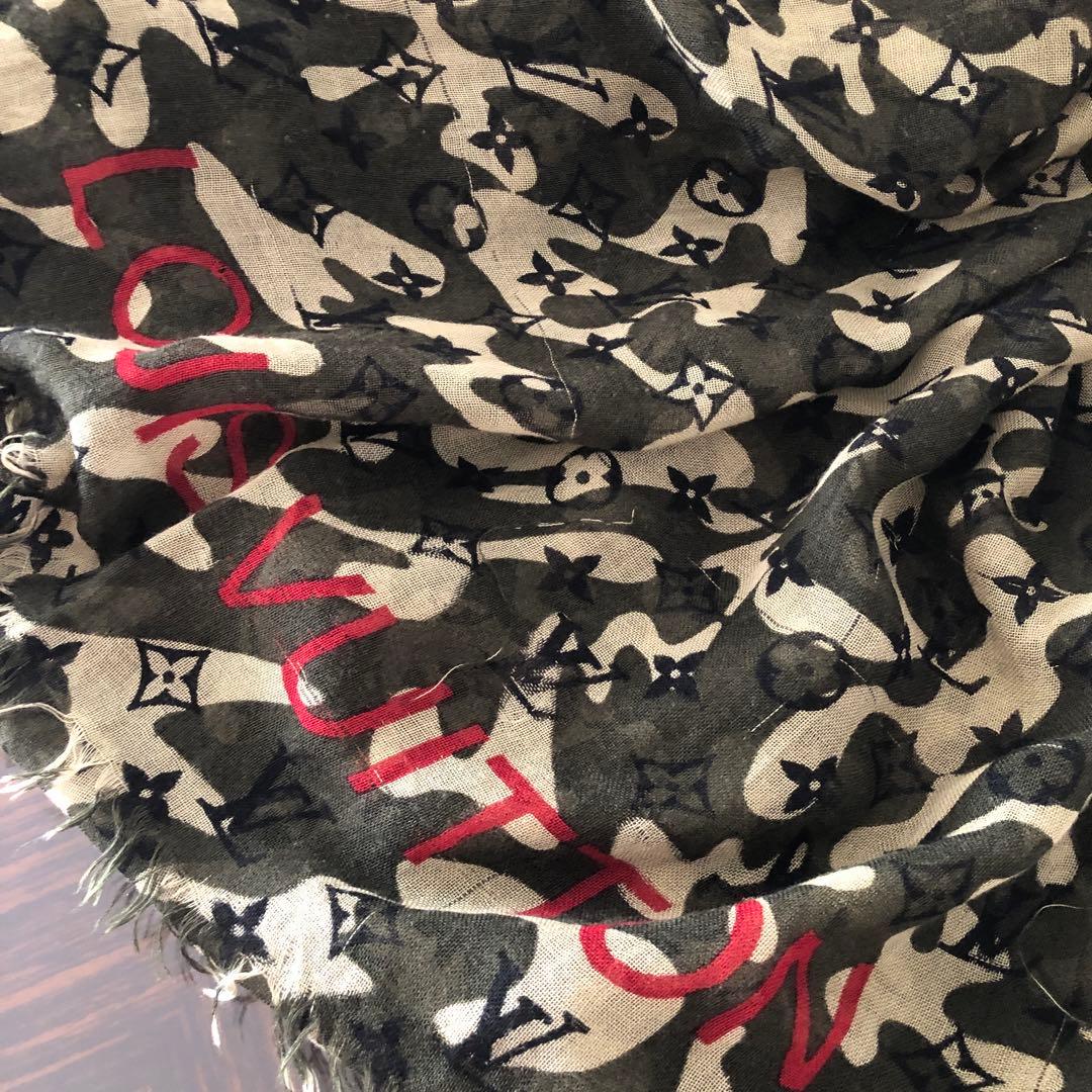 ハム♡ルイヴィトン　カモフラージュ　ストール