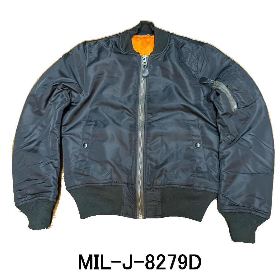 新品未使用　 MA-1　フライトジャケット 　Dモデル　オールブラック　Sサイズ