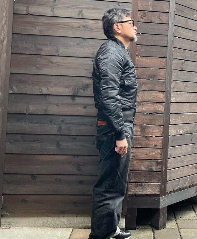 新品未使用　 MA-1　フライトジャケット 　Dモデル　オールブラック　Sサイズ