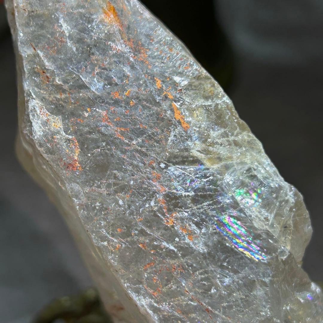 ☆別格高級品！ホワイト　ルチル　原石　クラスター　福徳大黒秘宝③