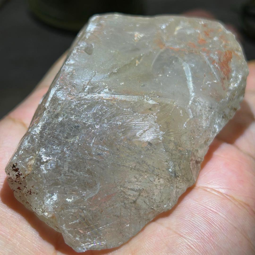 ☆別格高級品！ホワイト　ルチル　原石　クラスター　福徳大黒秘宝③