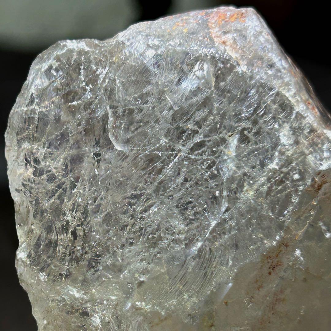 ☆別格高級品！ホワイト　ルチル　原石　クラスター　福徳大黒秘宝③