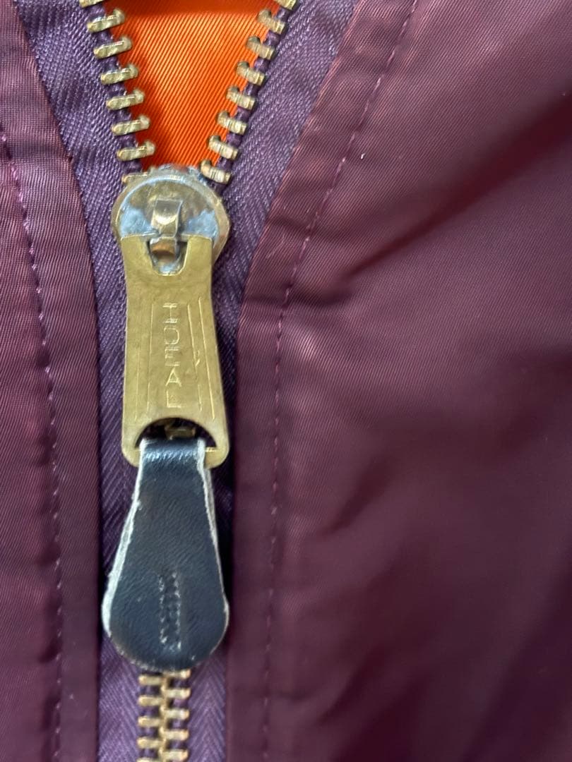 80sアルファ インダストリーズ MA-1 ボルドー　フライトジャケット