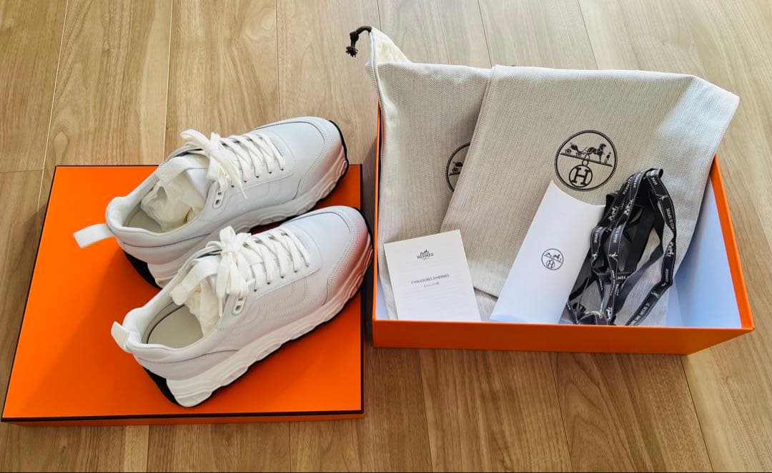 【美品】エルメス スニーカー【インパルス】 37(日本サイズ23.5cm)