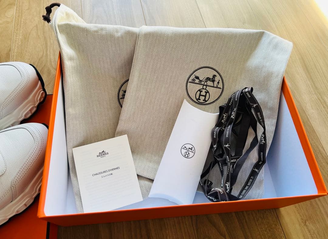 【美品】エルメス スニーカー【インパルス】 37(日本サイズ23.5cm)