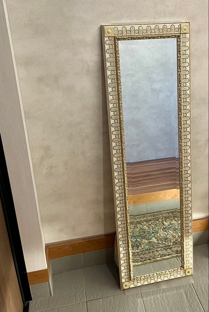 アンティーク スタンドミラー イタリア製 姿見 全身鏡