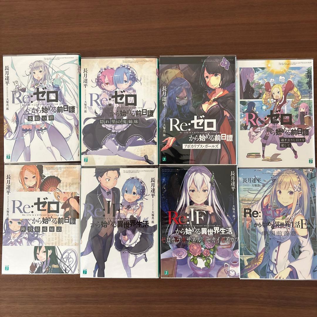 Re:ゼロから始める異世界生活 BluRay 特典小説8冊セット