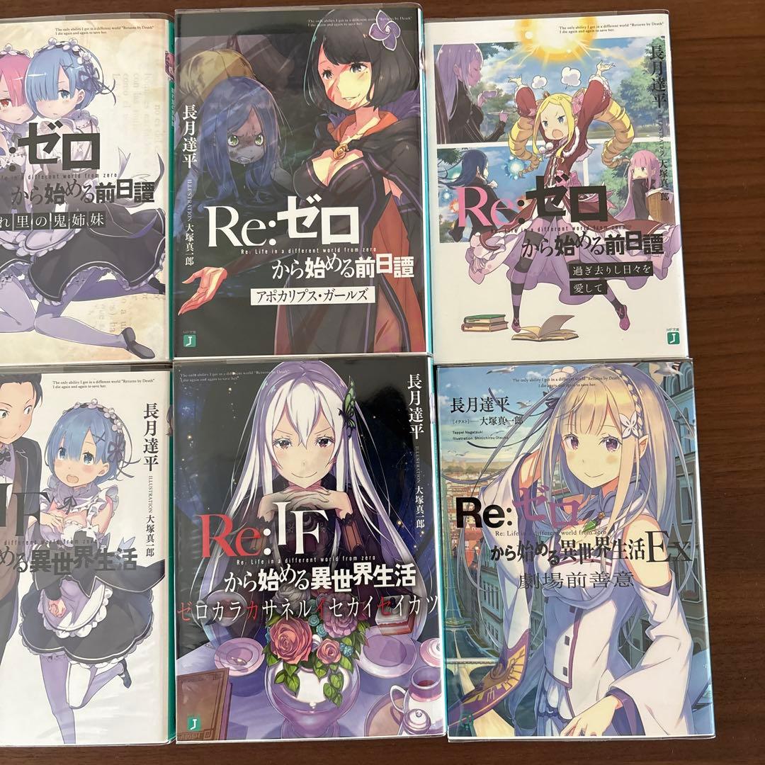 Re:ゼロから始める異世界生活 BluRay 特典小説8冊セット