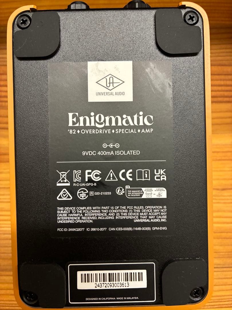 【美品・リセット済】Universal Audio Enigmatic '82