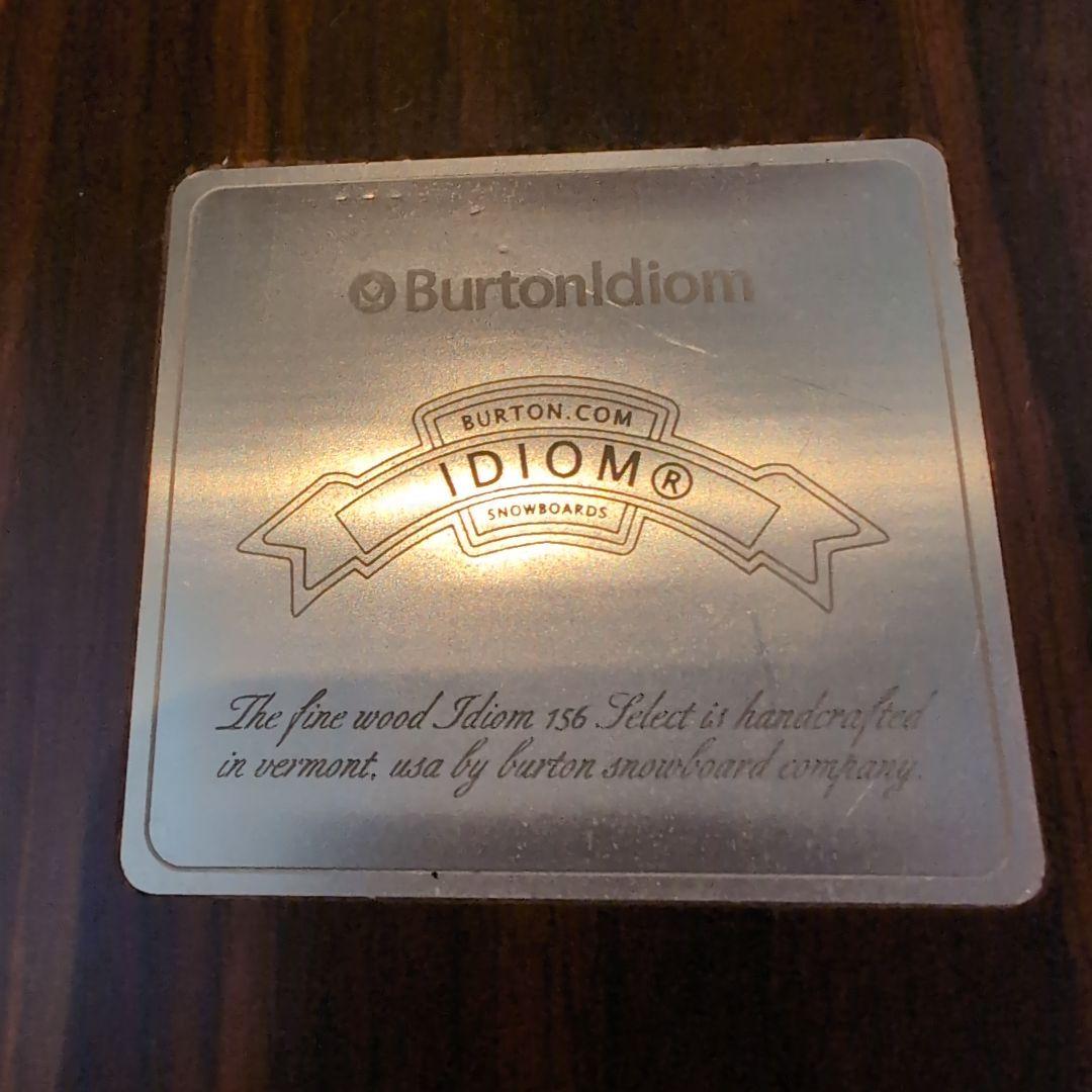 【希少】BURTON idiom スノーボード 156cm 木製 ビンディング付