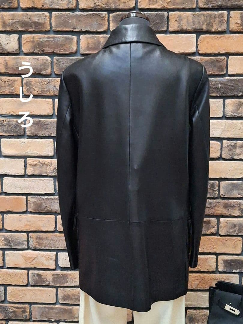 【美品】　LOEWE　黒　レザー　ジャケット　子羊　柔らかい