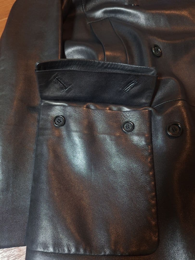 【美品】　LOEWE　黒　レザー　ジャケット　子羊　柔らかい