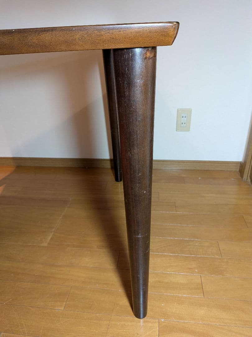 ■送料込■カリモク60+ ダイニングテーブル800 木製家具食卓デスク ブラウン