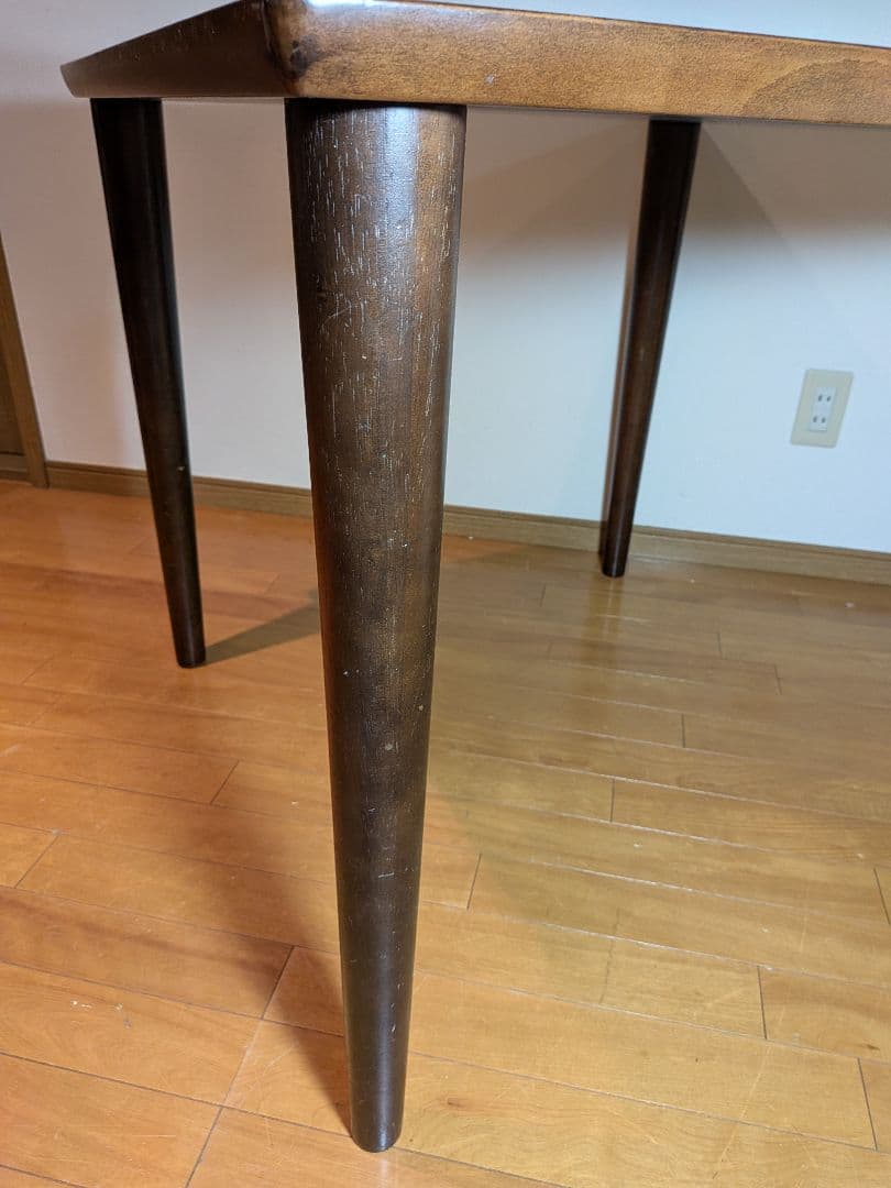 ■送料込■カリモク60+ ダイニングテーブル800 木製家具食卓デスク ブラウン