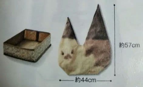 フェリシモ★うさぎを飼っている気分の収納ケース★チンチラウサギ