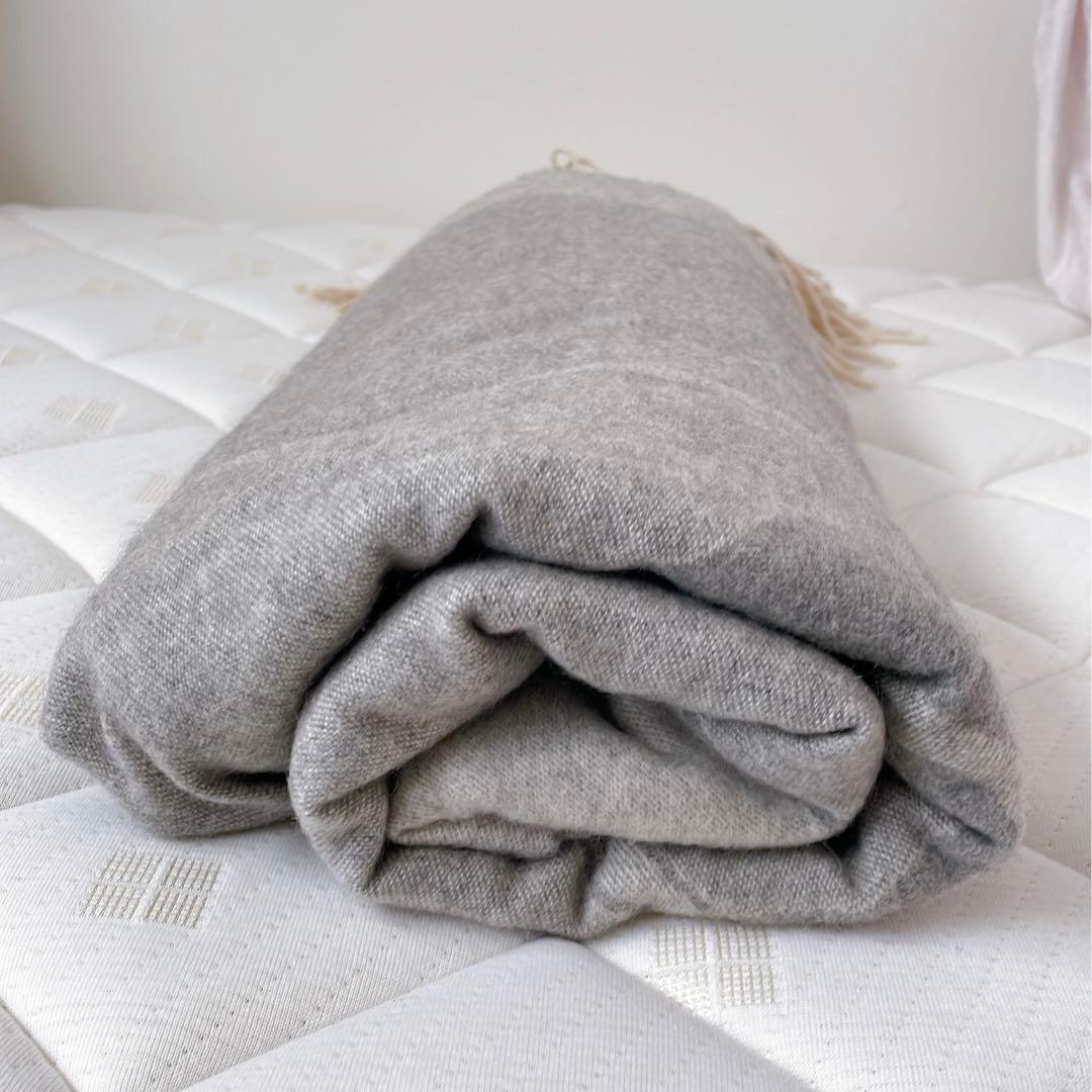 HERMES カシミヤ100% ストール　大判ショール　ブランケット