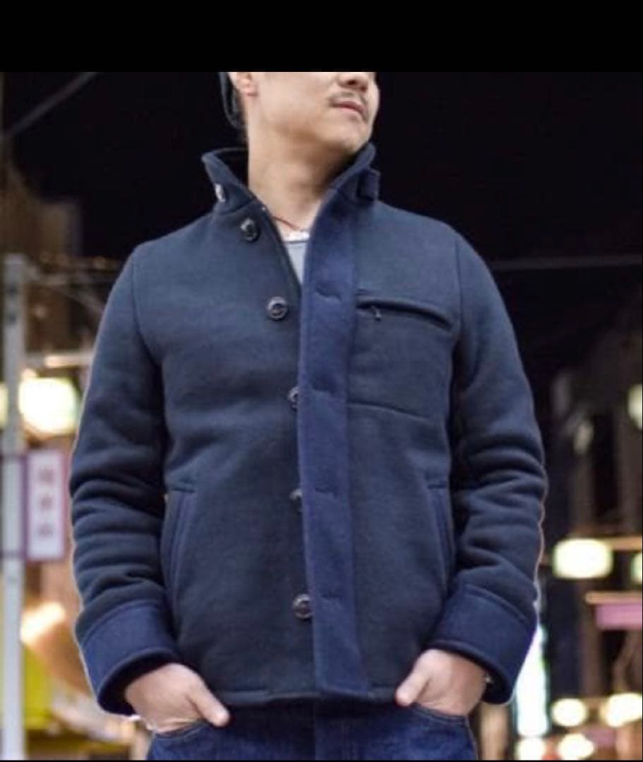 （値下げ）BLUE BLUE JAPAN ネイビー へビースウェットジャケット