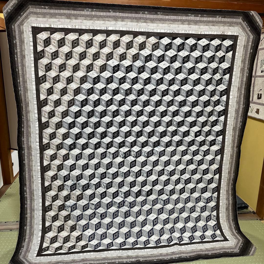 ハンドメイドパッチワークキルトのタペストリー、ベッドカバー