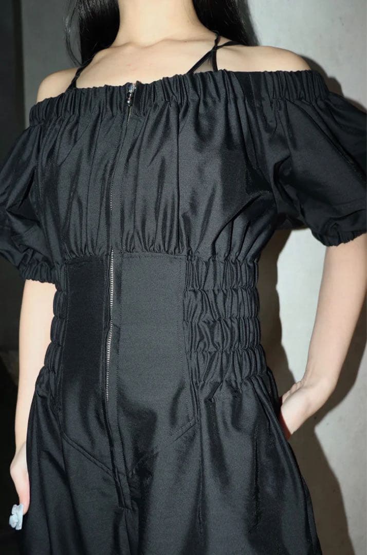 （25ss、完売品）FETICO OFF-SHOULDER JUMPSUITS