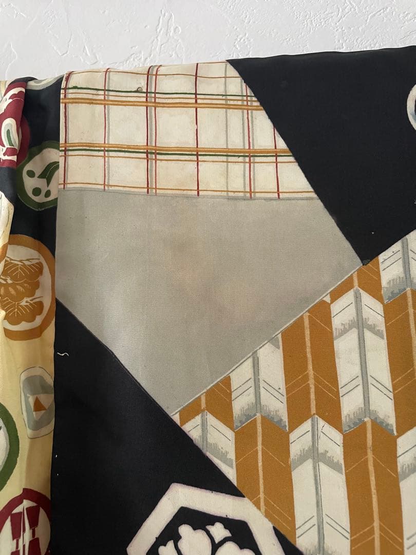 七五三　3歳　アンティークお着物　袴セット