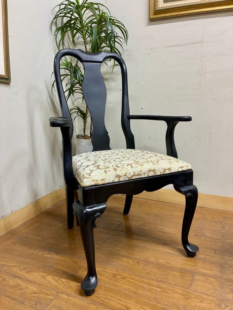 管407☆センチュリーファニチャー☆クイーンアン様式☆アームチェアー2脚