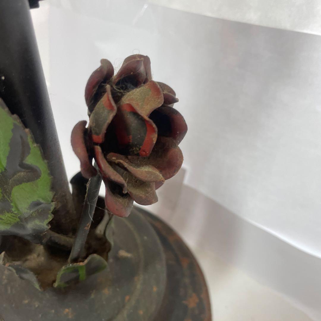 スタンド型灰皿 花と葉のデザイン　昭和レトロ　アンティーク