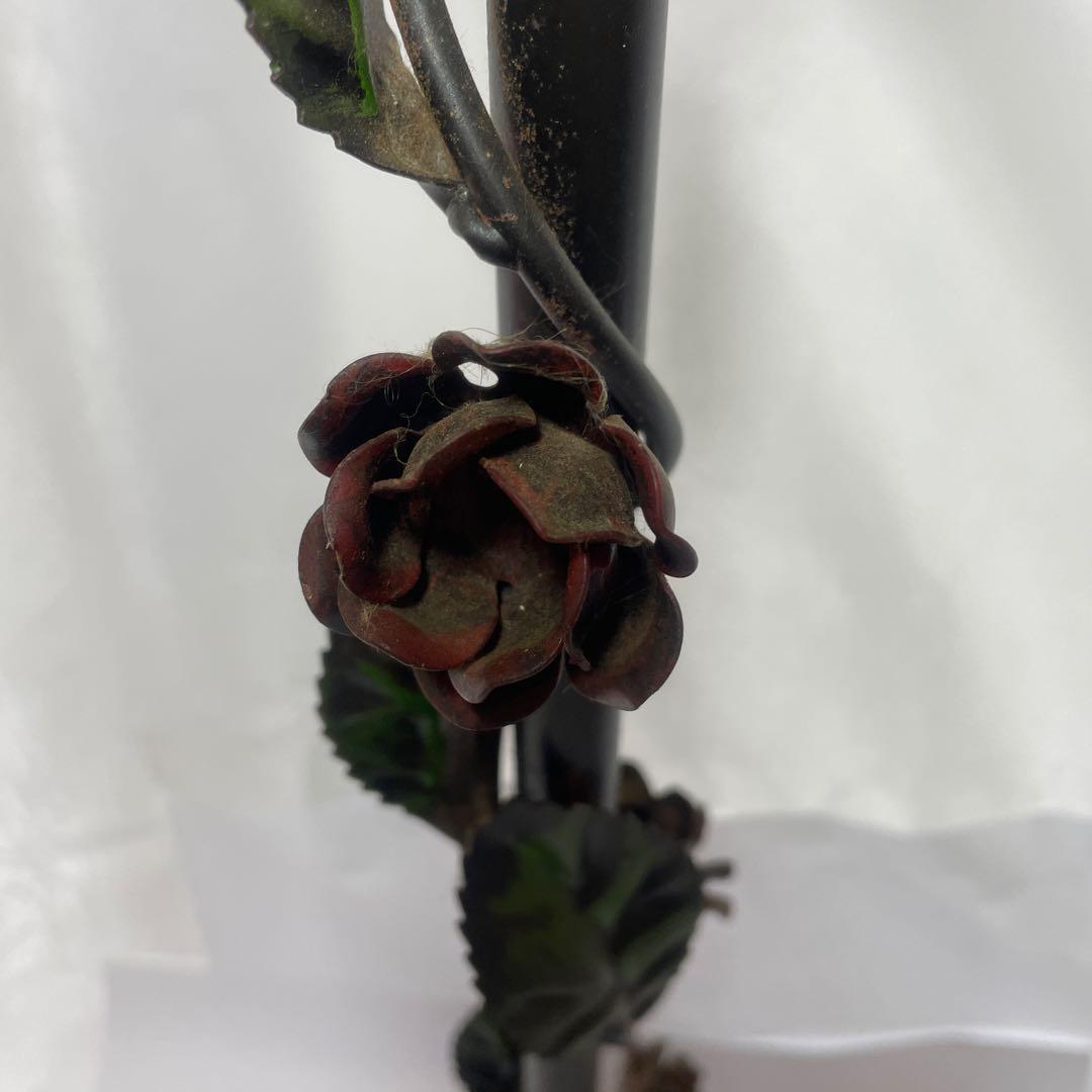 スタンド型灰皿 花と葉のデザイン　昭和レトロ　アンティーク