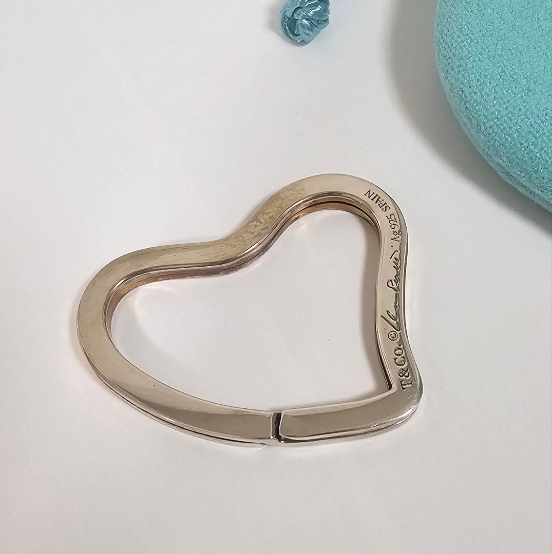 【未使用】ティファニー Tiffany & Co. オープンハート キーリング