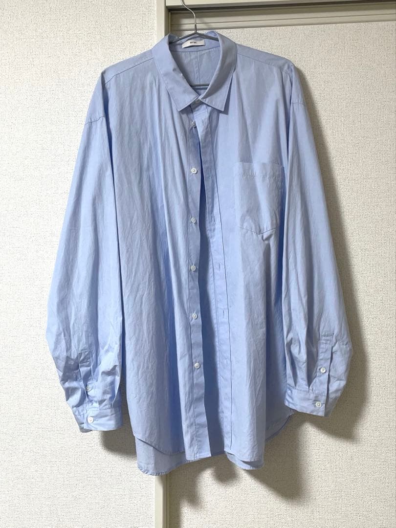 [ATON/エイトン]GIZA BROAD WASHED SHIRT 6size