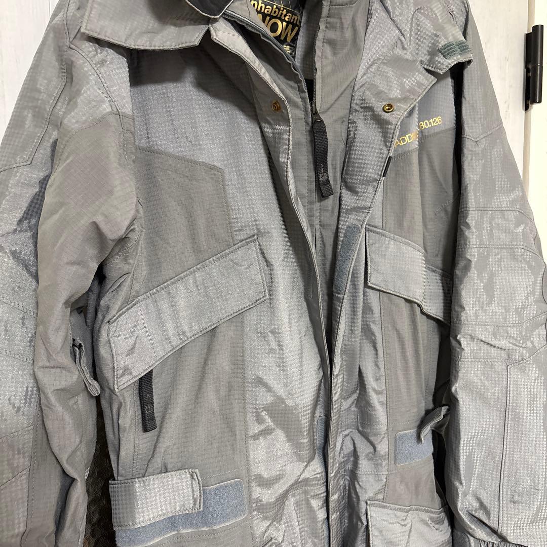 インハビタント　グレー フルボディ スノーボードウェア　サイズM