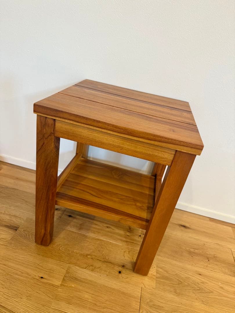 【希少・美品】unico ブレス スツール チーク無垢材 北欧ナチュラル