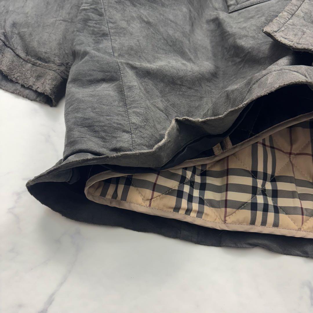 【逸品】バーバリーロンドン　スエード　ジャケット　　ブルゾン　ライナー付　大きい